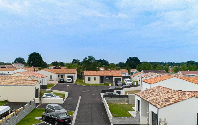 Vue aérienne du lotissement rue de l'Océan aux Clouzeaux